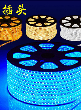 LED灯带5050防水软灯条3014/2835客厅高亮吊顶彩色光带七彩线灯