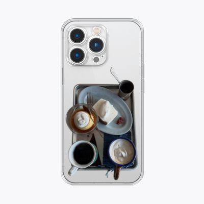 海浪公园【拍三免一】高级色调早餐咖啡适用于iPhone18promax手机壳tpu透明软壳三星s24小米15pro华为p80