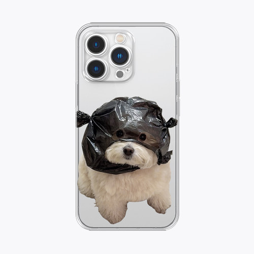 海浪公园【拍三免一】塑料袋小狗有趣适用于iPhone17promax手机壳tpu透明软壳三星s24小米15pro华为p70