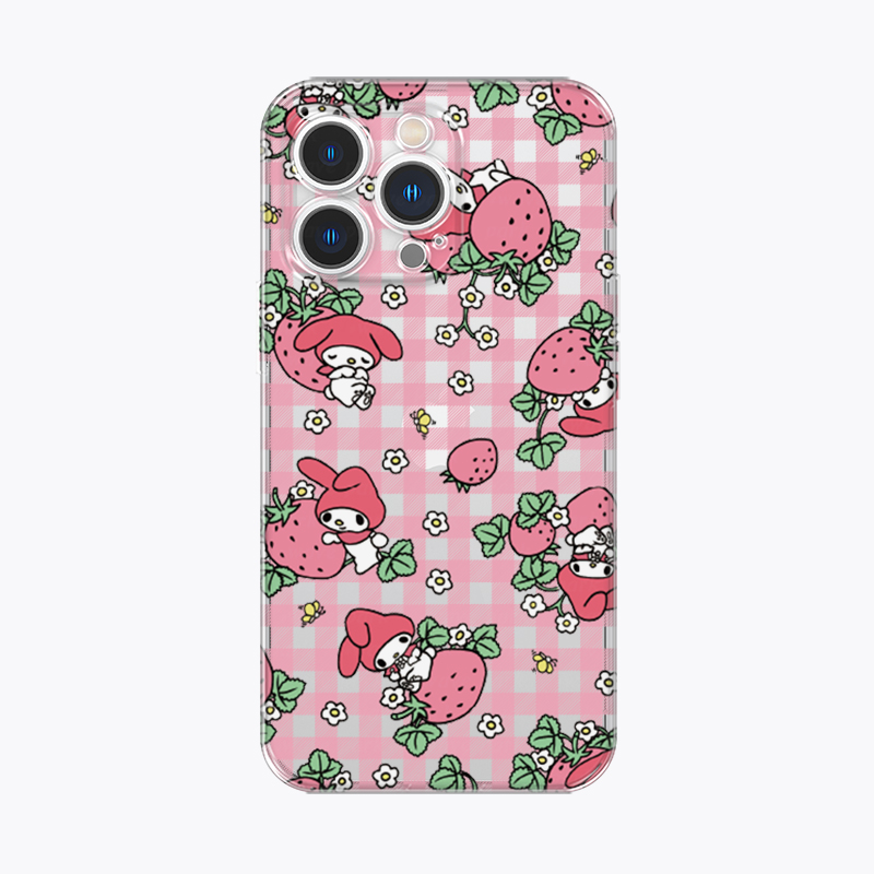 海浪公园【拍三免一】美乐蒂格纹适用于iPhone17promax手机壳tpu透明软壳三星s25至尊小米15pro华为p70