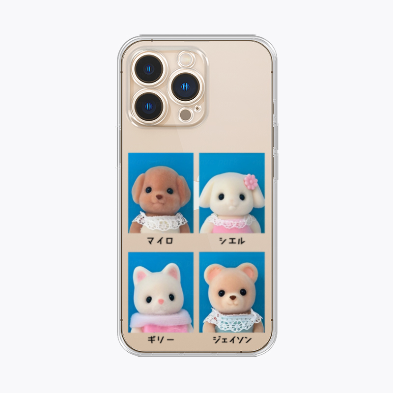 海浪公园【拍三免一】森贝儿家族证件照适用于iPhone Air 17promax手机壳tpu透明软壳三星s24小米15华为p80