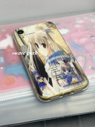 海浪公园【拍三免一】二次元少女适用于iPhone15promax手机壳tpu透明软壳小米三星s24