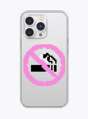 海浪公园【拍三免一】禁烟适用于iPhone16promax手机壳tpu透明软壳三星s25至尊小米15pro华为p70