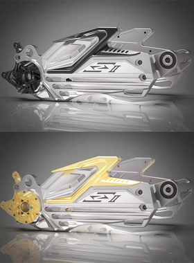 HH二代神盾平叉小牛N1S 九号E100/M95C改装 铝合金豪豪直上后平叉