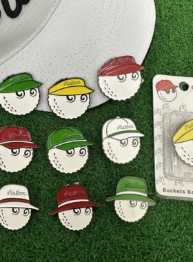 高尔夫球帽夹GolfMark球位标带