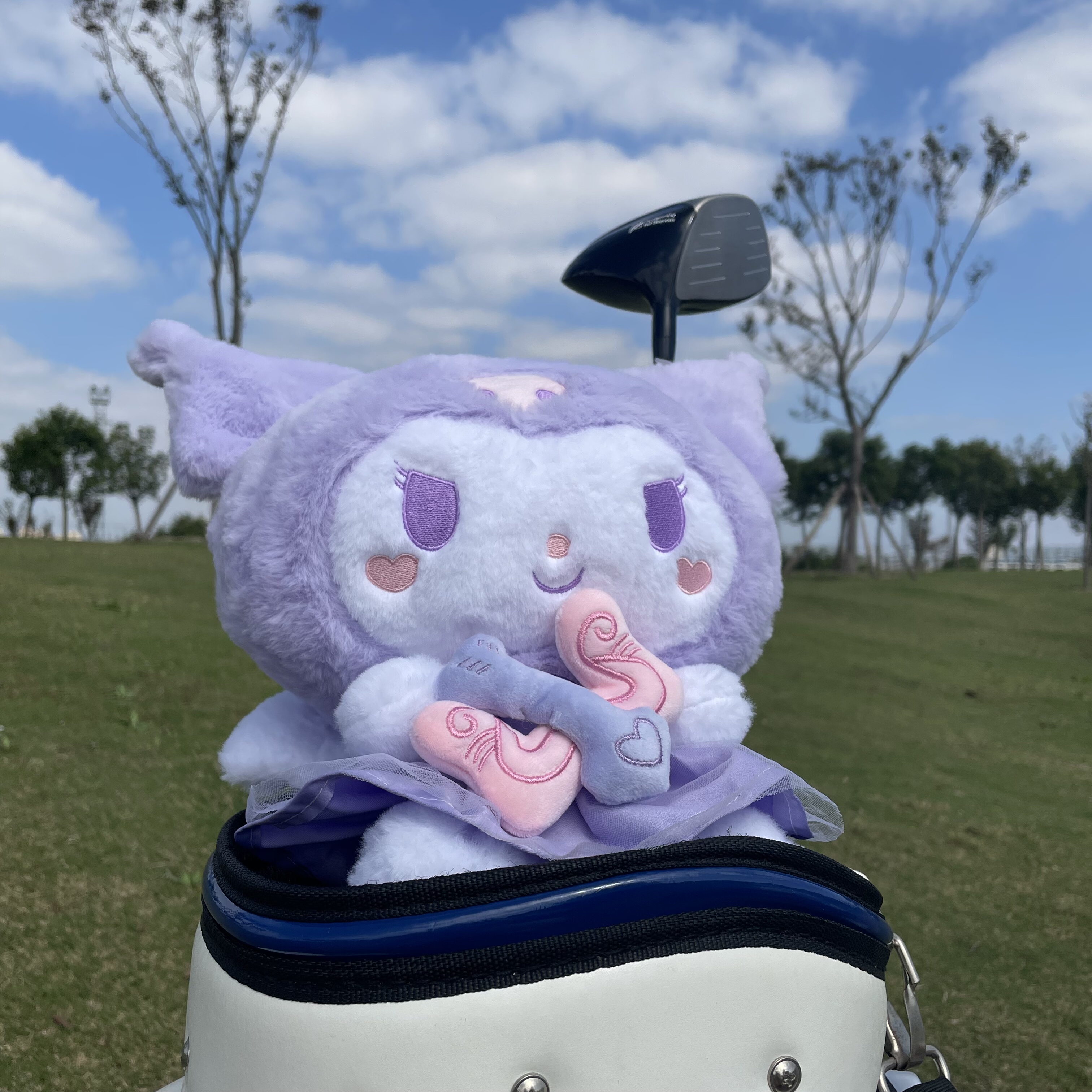 高品质毛绒高尔夫杆套