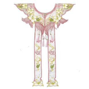 明制汉服云肩学士服毕业刺绣流苏长飘带新中式国风改良披肩假领子