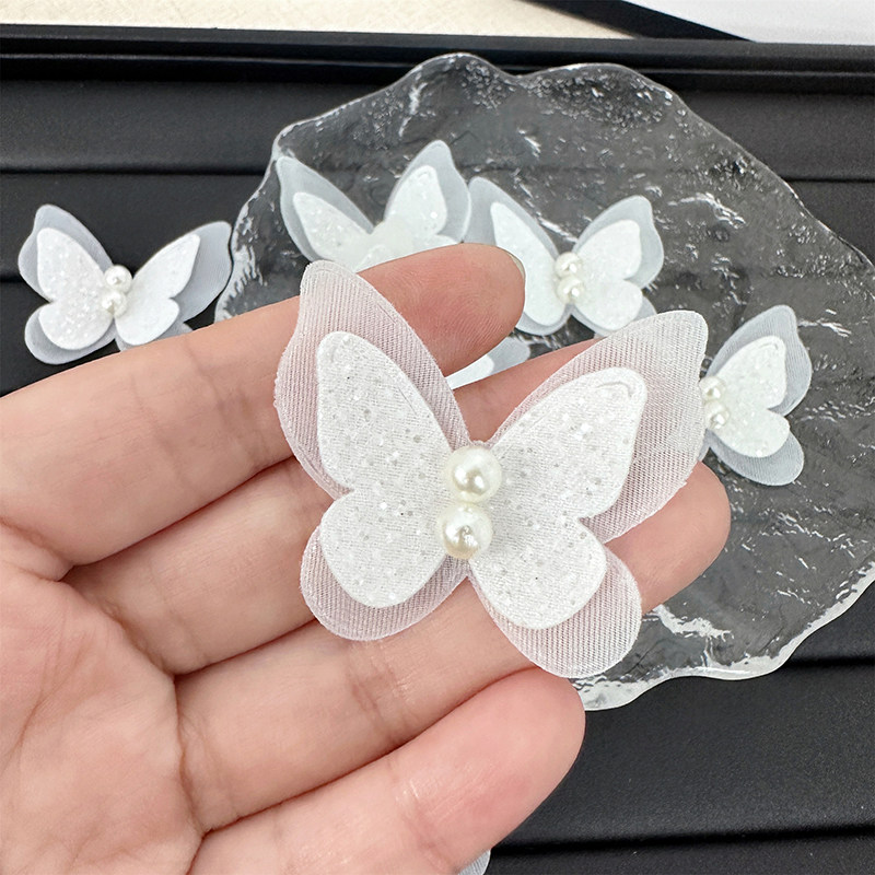 立体欧根纱新款diy双层补丁贴