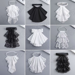 宫廷口水领巾洛丽塔哥特演出领花挂巾脖饰cos装扮制服漫展lo领结