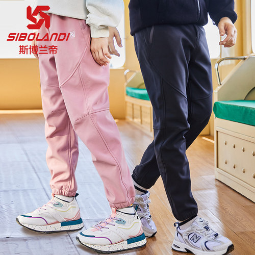 户外冲锋裤斯博兰帝保暖加绒