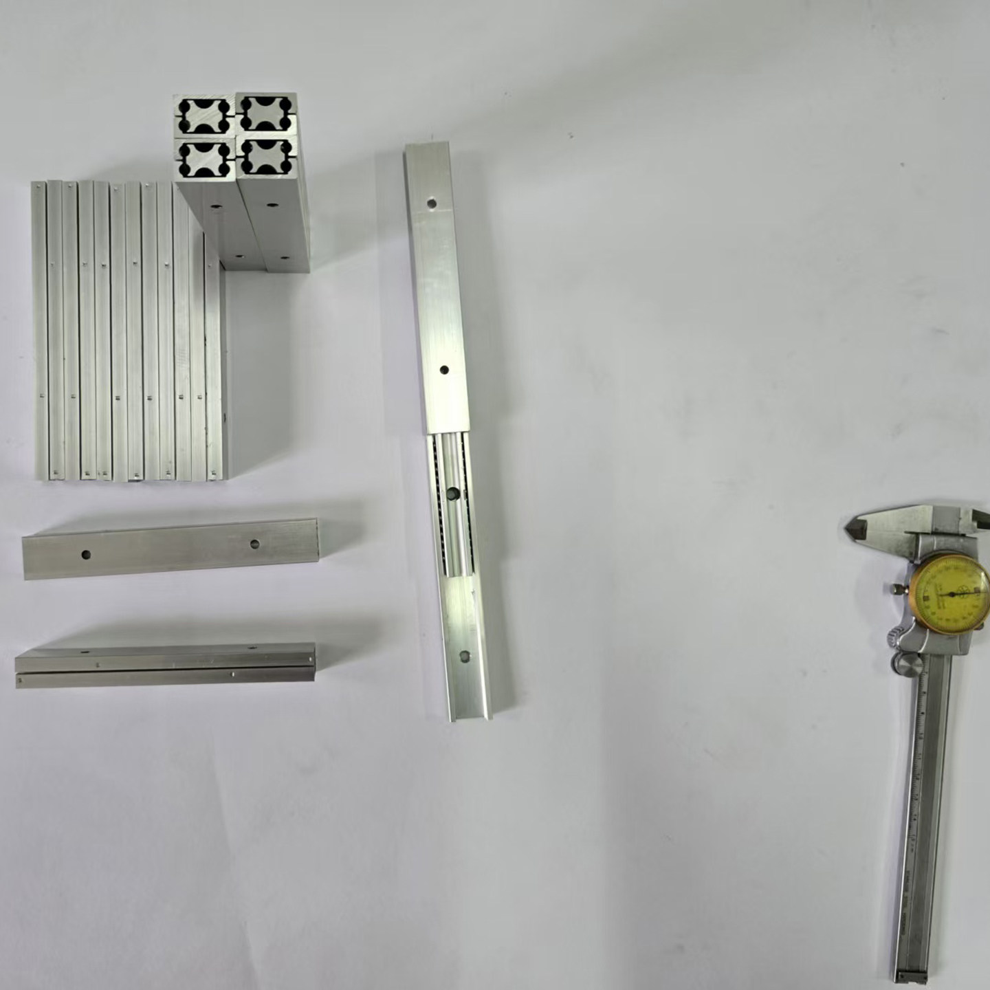 跨境外贸电商全铝合金三节滑轨工厂直销日本设计一体成型140280款