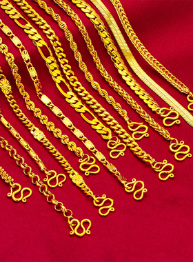 礼物礼品首饰2023新款饰品首饰宽边60厘米长项链老板麻花毛毛虫项