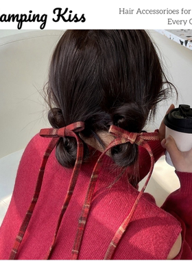 CampingKiss蝴蝶结飘带发夹