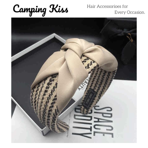 CampingKiss法式打结宽边发箍