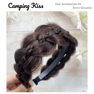 CampingKiss宽边鱼股麻花辫发饰