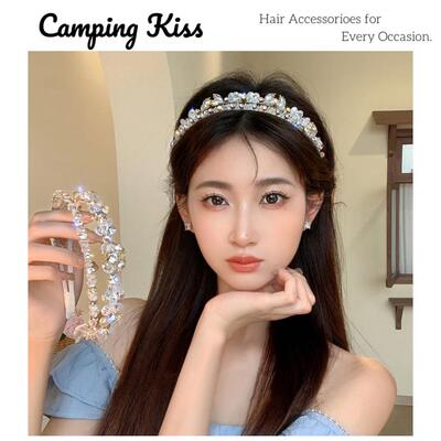 CampingKiss双层水晶发箍新款
