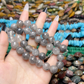 C325 12mm天然魔鬼晶刻面一条