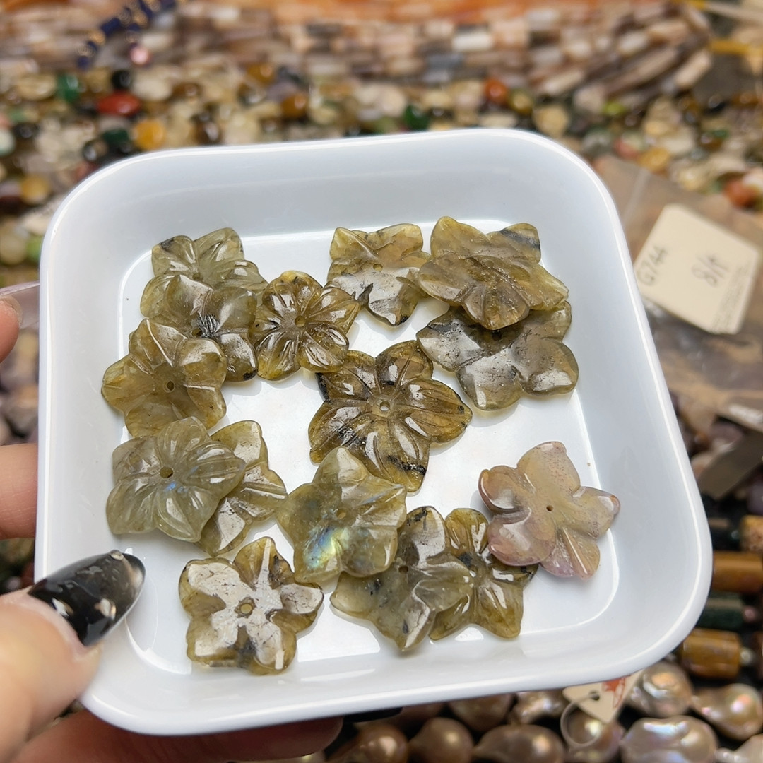 C727 处理天然拉长石花一个,饰品/流行首饰/时尚饰品新,其他DIY饰品配件,淘宝优惠券,粉丝福利购,淘宝优惠卷