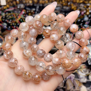 T282。12mm天然发晶手串三条