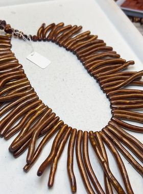 D742 30-75mm天然金柳柳塔链一条