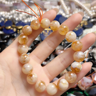 12mm天然黄塔晶手串一条 Z382