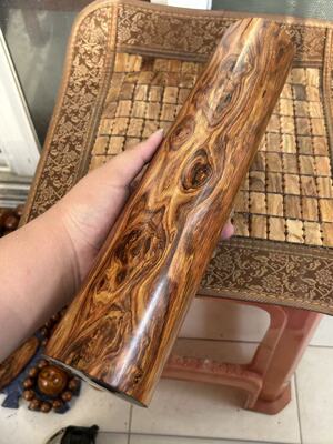 海南黄花梨油梨天然打磨树根摆件桌面书房海口发货一物一拍0327