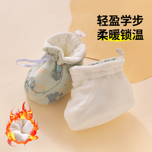 冬加厚棉鞋 初生婴儿鞋 幼儿袜鞋 子小月龄0到6个月12软底鞋 袜宝宝鞋