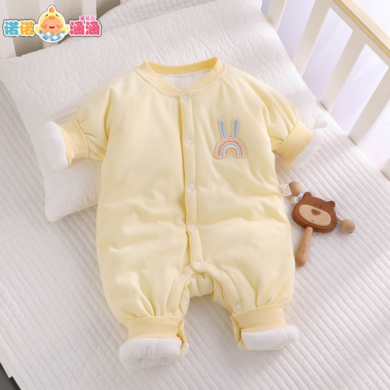 连体衣服棉服婴儿a类73冬季