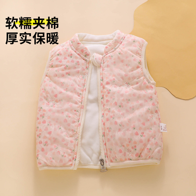 婴儿马甲外穿洋气夹棉加厚