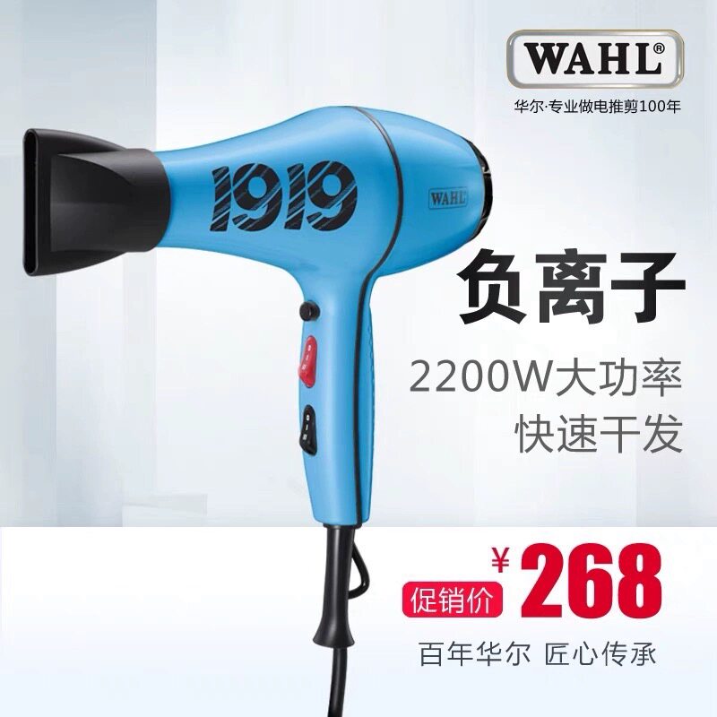 WAHL华尔电吹风机大功率发廊专用家用吹风筒2810专业发型师工具