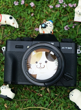 适用佳能R50/R8微单热靴盖索尼zve10富士镜头盖58尼康z30卡通保护