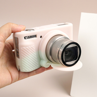 适用佳能SX740HS相机包sx730/sx720hs防撞收纳包G7X2硅胶套V1全包