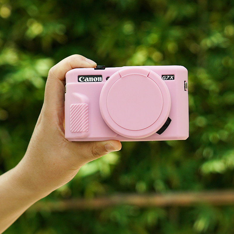 CANON SX740HS 카메라 가방에 적합 SX730|SX720HS 충돌 방지 보관 가방 CANON G7X2 실리콘 슬리브