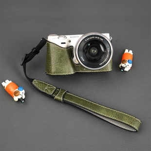 适用索尼nex5/nex6/nex7相机包a5000/5100复古皮套a6400/6000底座