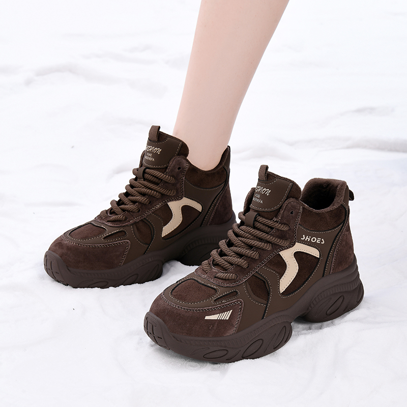 官网新品气质秋冬猪八旅游高帮鞋