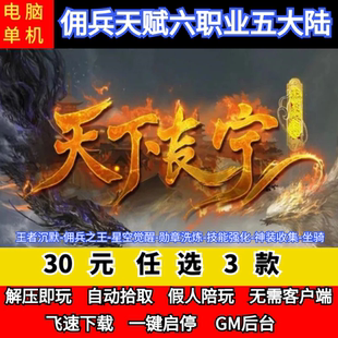 老王传奇单机版天下长宁之王者沉默6职业5大陆佣兵假人GM后台微端