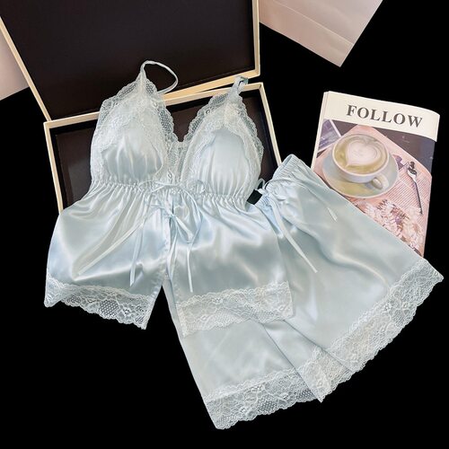 甜美吊带睡衣短裤Womenpajamas