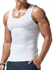 Cotton Men Vest Sleeveless Tank Top Male Undershirt Cotton Vest
