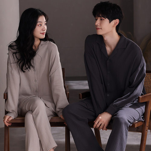 轻奢情侣睡衣套装CottonPajamas