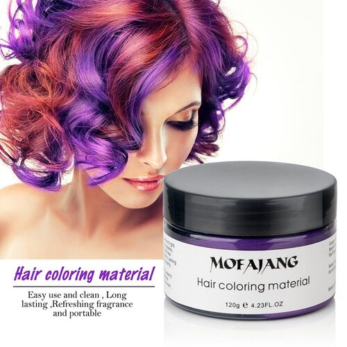 Hair Color Wax Dye one-time Hair Dye Wax Mud Cream奶奶灰发泥