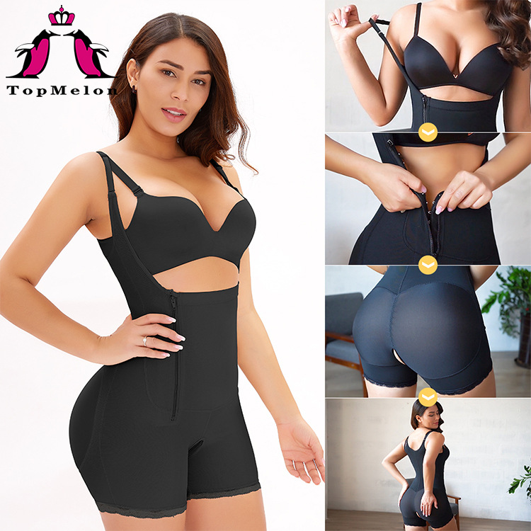 Women Body Shaper Bodysuit Latex Shapewear Butt Lifter Waist-封面