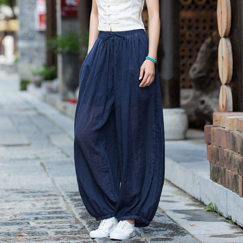 春夏棉麻灯笼裤女WomenPants