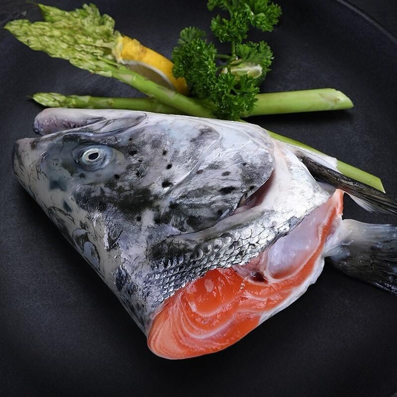 挪威三文鱼头新鲜冷冻生鲜边角料人吃煲汤熬汤烧烤食材大西洋鲑