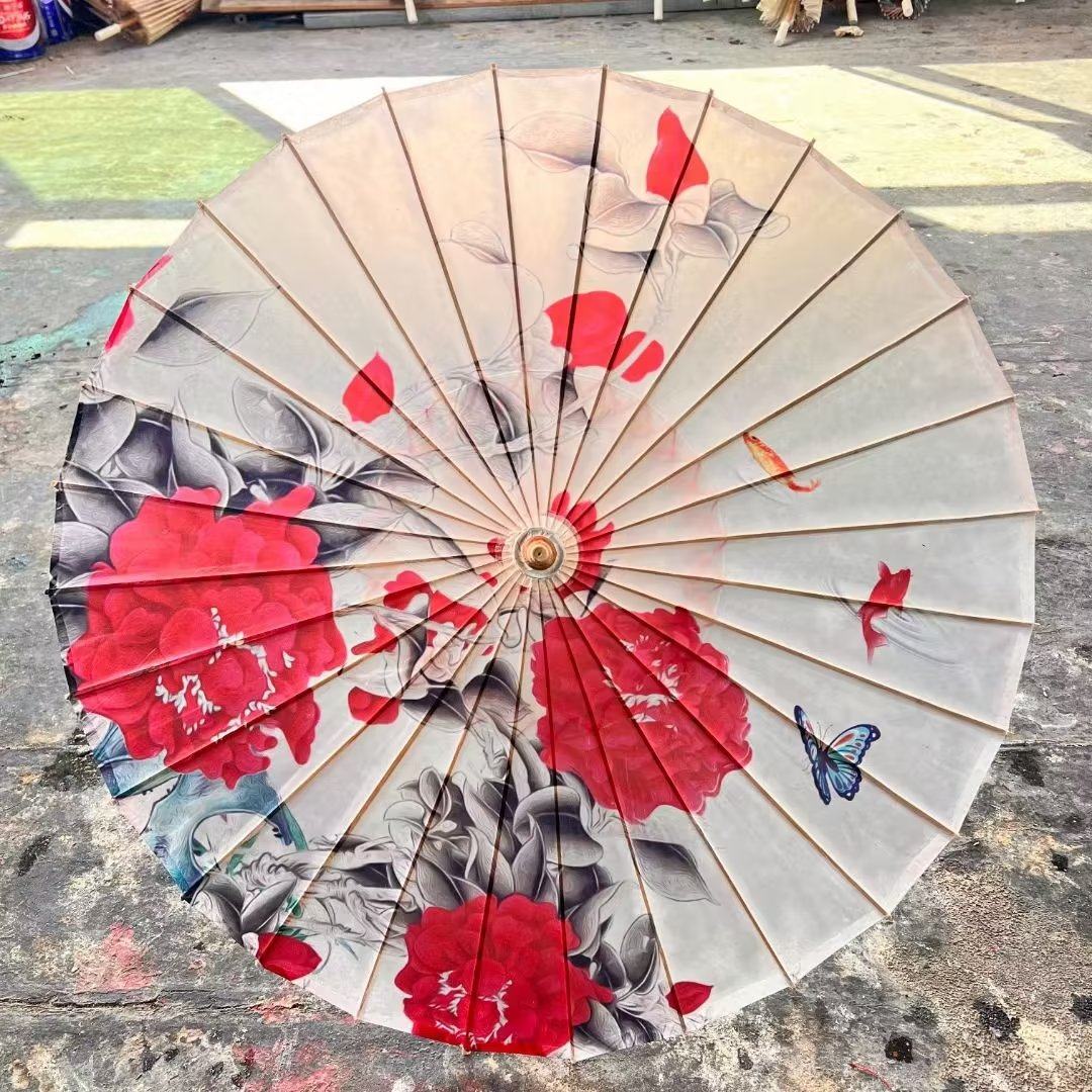 中式油纸伞广场古装汉服旗袍舞蹈道具流苏长柄工艺油纸伞厂家直销,家居饰品,工艺伞,淘宝优惠券,粉丝福利购,淘宝优惠卷