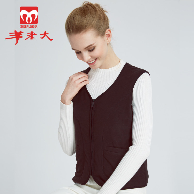 SHEEP BOSS GENUINE WOOL THERMAL VEST WOMENS COMFORT SHORT WOOL VEST THERMAL TOP MACHINE WASHABLE WJ8202