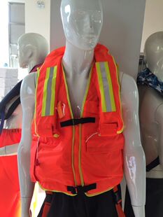 专业成人自动半自动海事防汛消防员专用海警便携充气气胀式救生衣