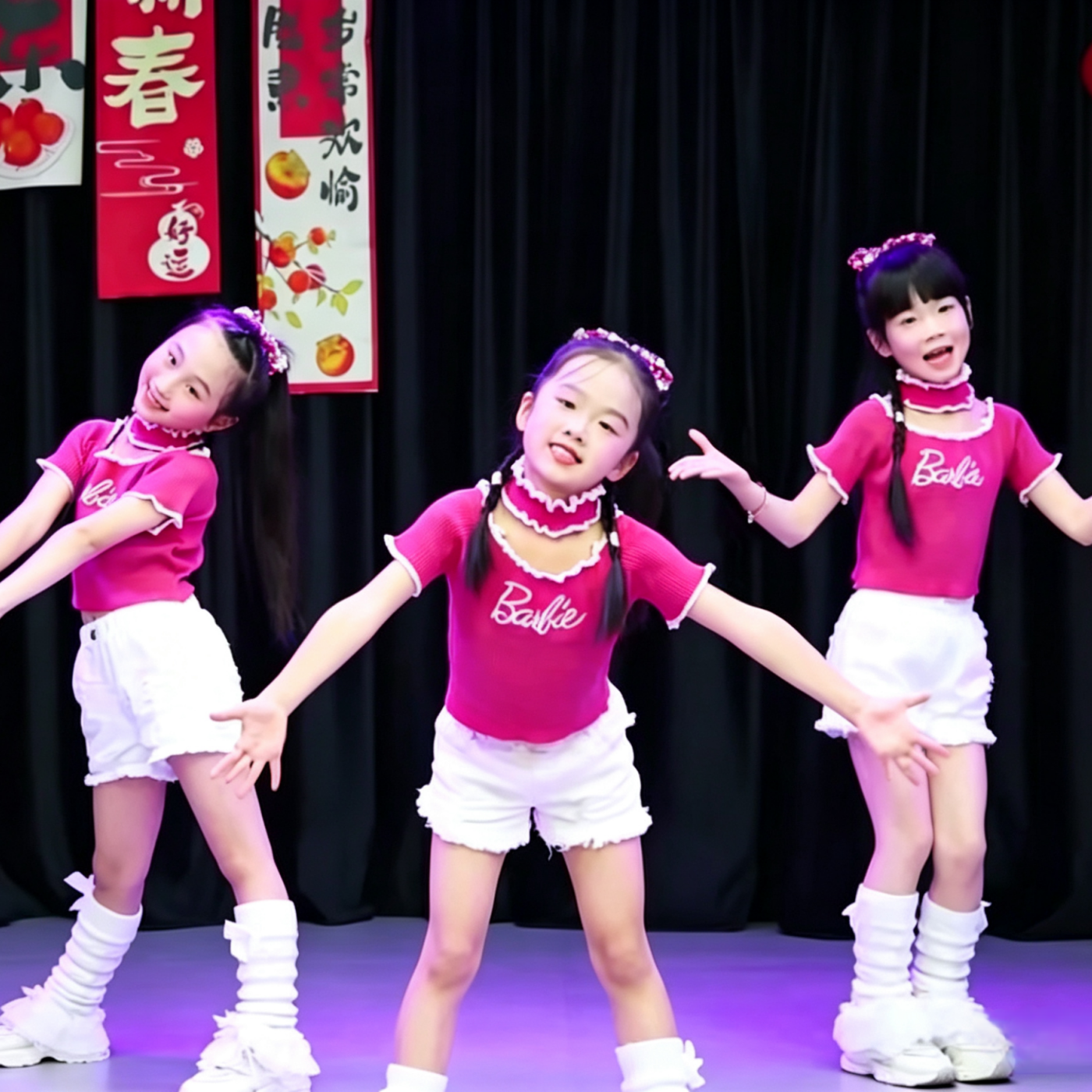 无比闪耀儿童舞蹈服六一幼儿演出服女童爵士舞嘻哈风现代舞表演服