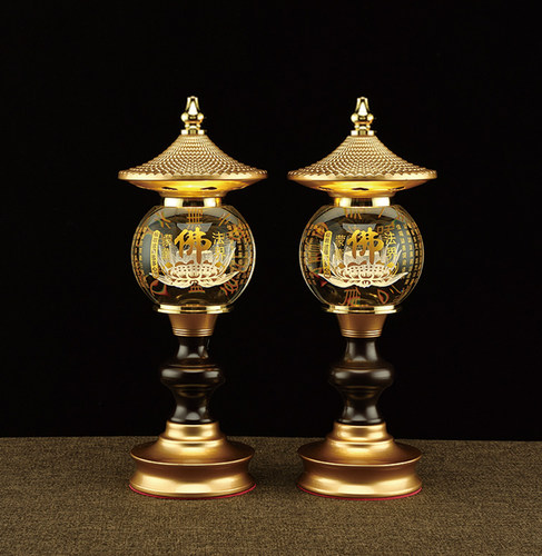 水晶莲花灯Led七彩佛堂