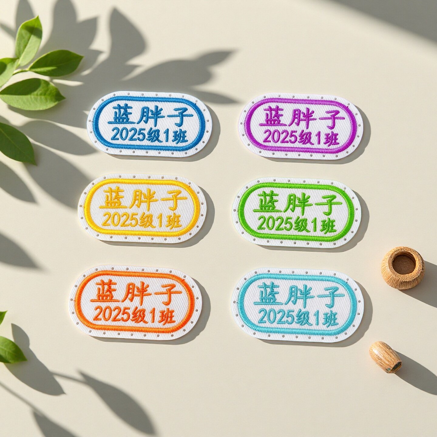 学生幼儿园刺绣缝制姓名贴