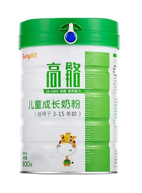 首冠高骼儿童成长奶粉800g罐装适用于3-15岁25年5月生产